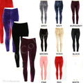Winter New Velvet Velvety Thick Warm Ski Snow Leggings Stretch