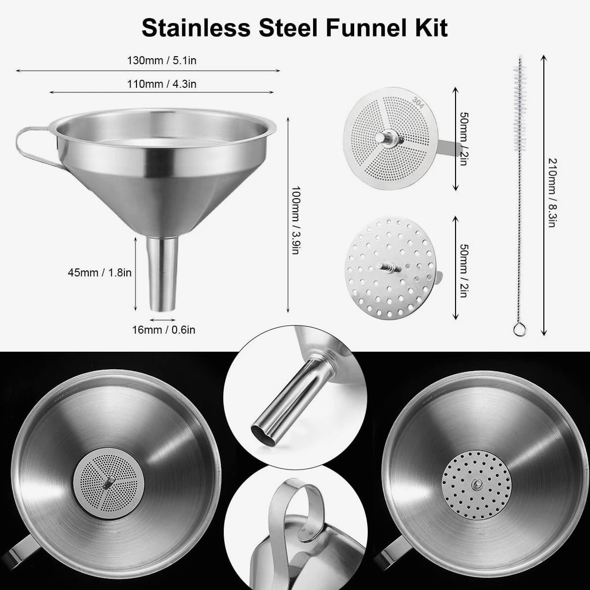 Resin 3D Printer Kit - Including Cleaning Silicone Pad and Stainless Steel Funnel...
