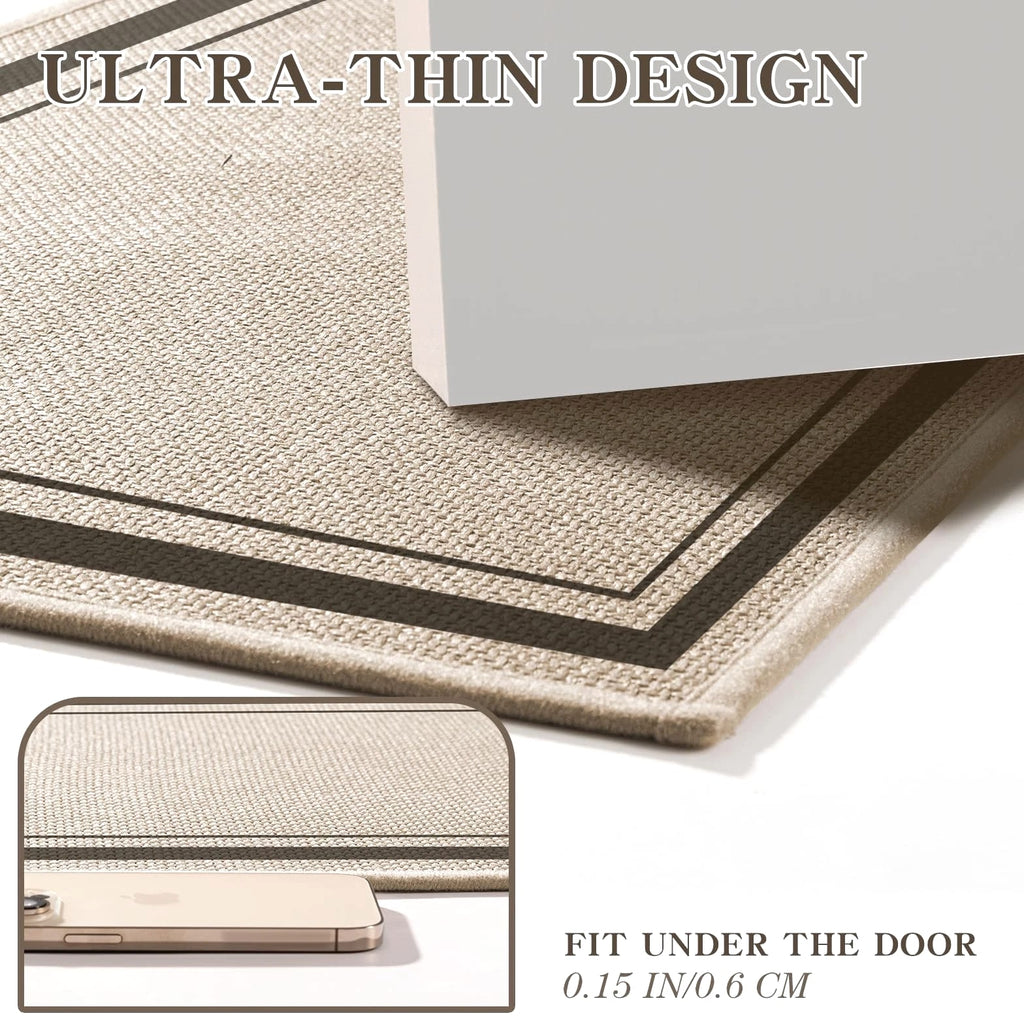 chakme Ultra Thin Non Slip Bathroom Rug 47x24 Quick Dry Absorbent Large Bath Mat