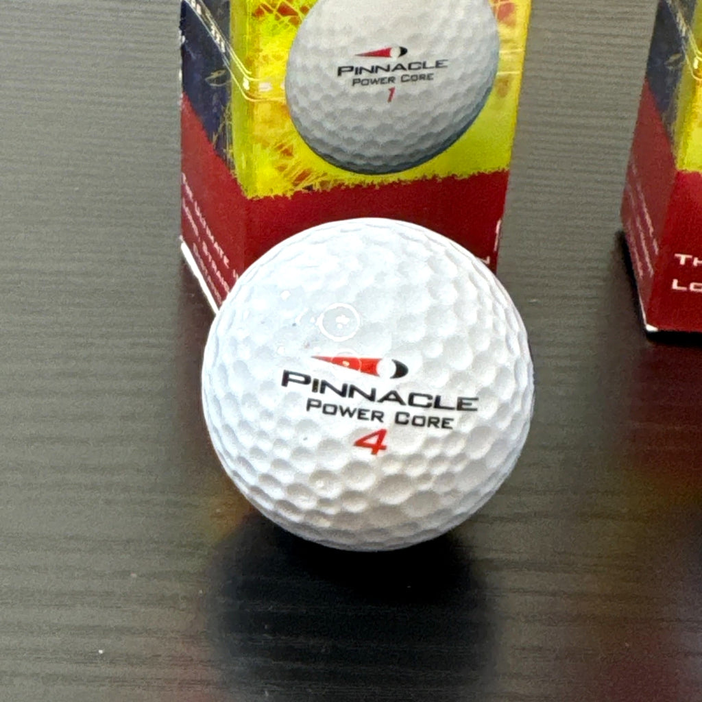 Pinnacle Power Core Distance Golf Balls 6 Total - 3s & 4s (2 Boxes) NOS
