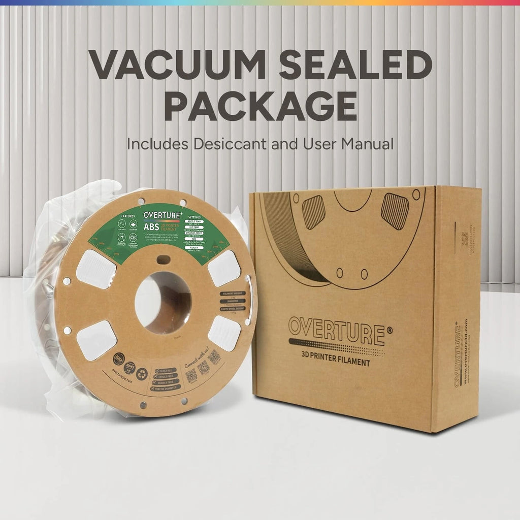 ABS Filament 1.75mm, High Strength & Heat Resistant 3D Printer Material, Low ...