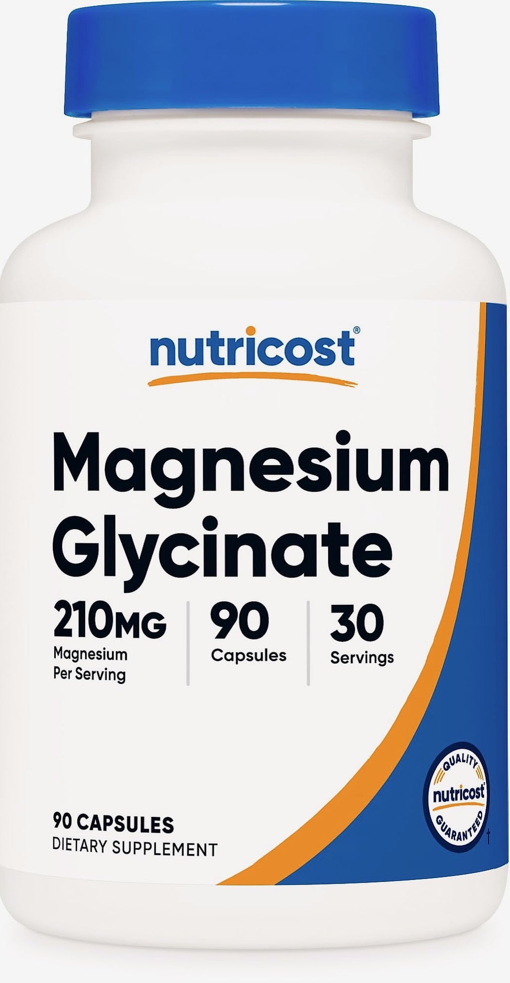 Nutricost Magnesium Glycinate 210mg Capsules, 180 Count