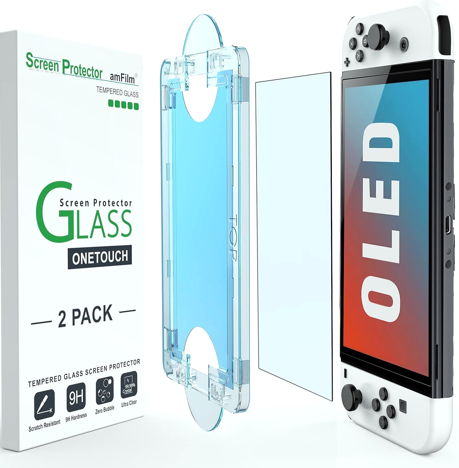 amFilm OneTouch Screen Protector for Nintendo Switch 2