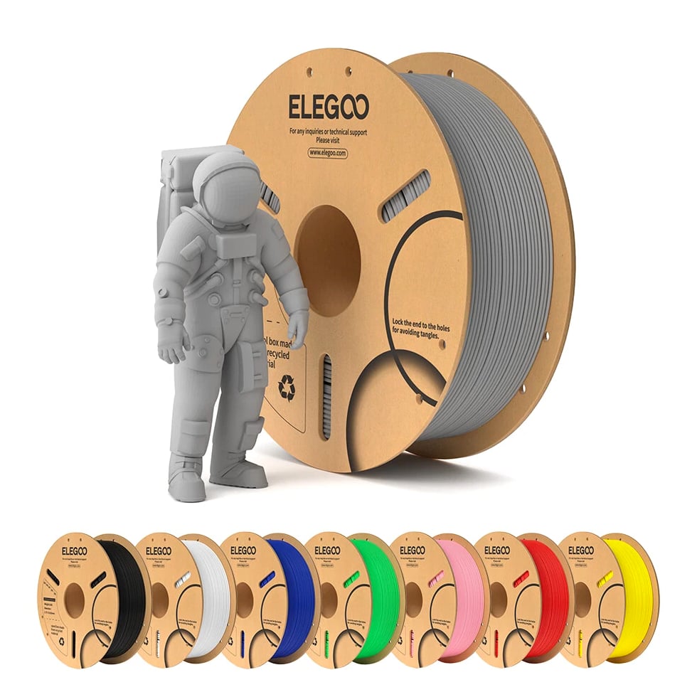 ELEGOO PLA 3D Printer Material Filament Dimensional Accuracy +/- 0.02mm 10 kg