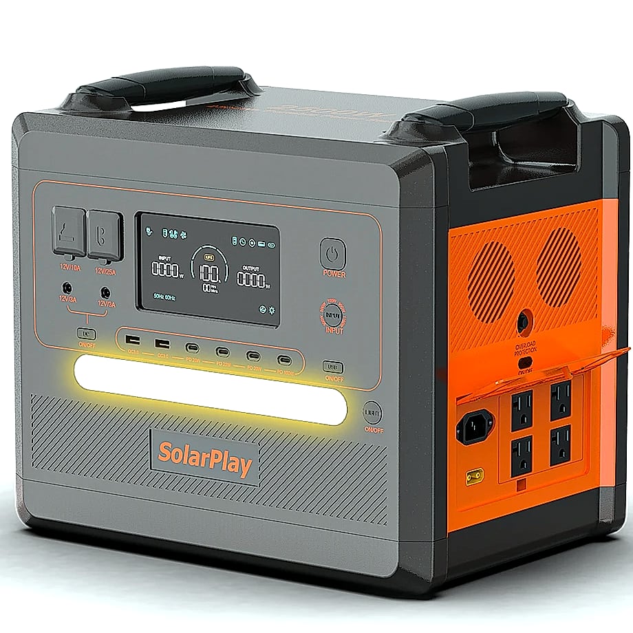 SOLARPLAY Q2402M 2500W Portable Power Station 2300Wh