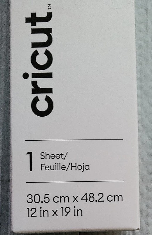 LOT of 5 Cricut White Vinyl Sheets and 3 Iron On Transfer Sheets