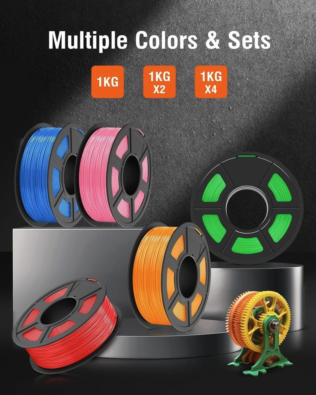 1kg Spool ABS 3D Filament - Tough, Compatible & Economical Solution