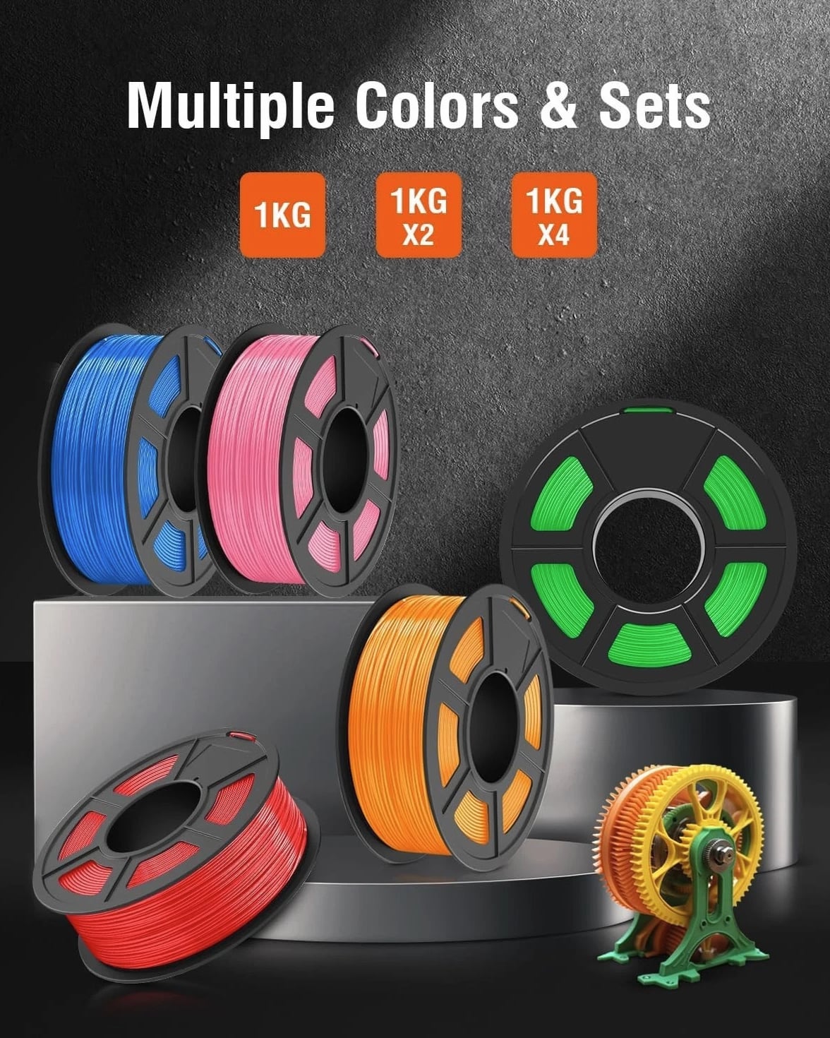1kg Spool ABS 3D Filament - Tough, Compatible & Economical Solution
