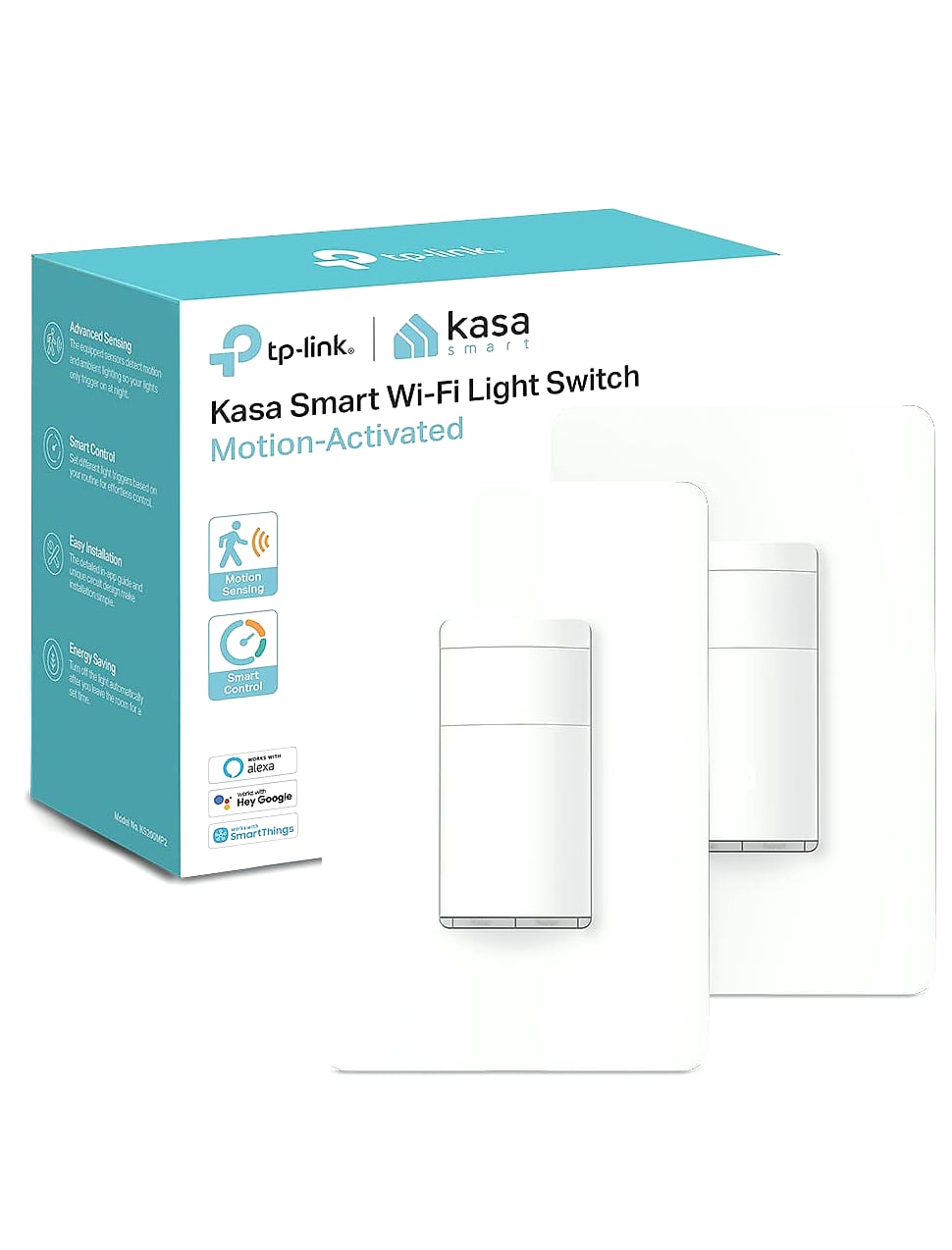 Kasa Smart Motion Sensor Dimmer Switch 2-Pack Wi-Fi