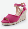 JOY IN LOVE Platform Wedge Sandals with Ankle Strap