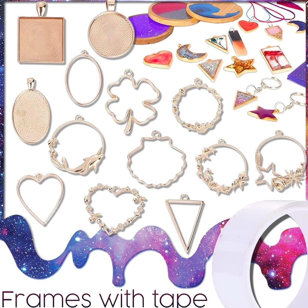 UV Resin Jewelry Making Kit with Silicone Molds UV Light,DIY Kits Jewelry Bra...