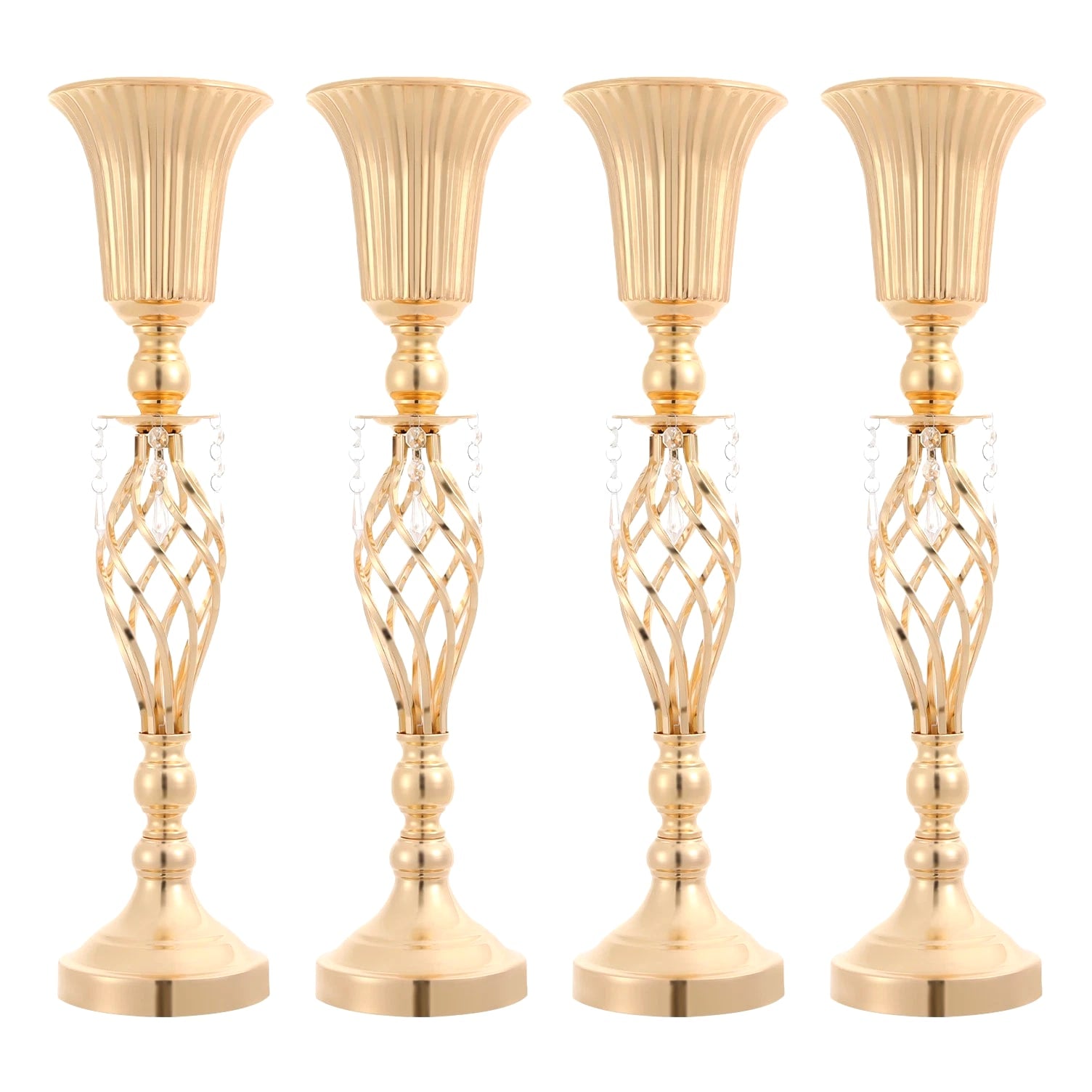 4 Pcs Floral Vases, Floral Decoration Vases, Centerpiece For Table Decoration
