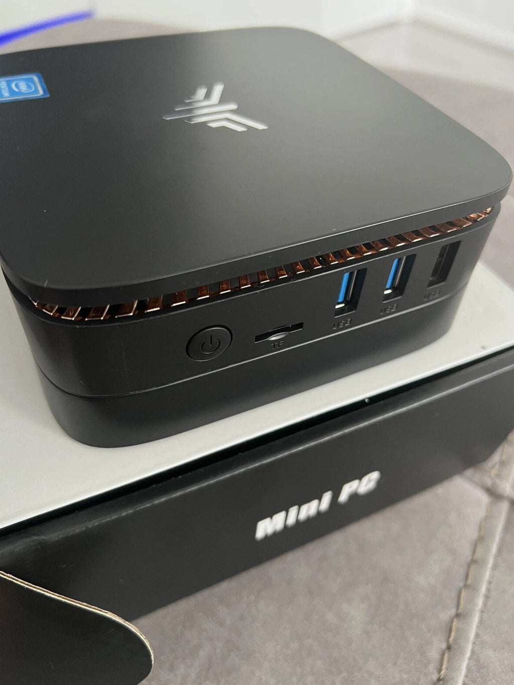 NiPoGi Mini PC 12GB RAM, Pentium J4205, Windows 10 Pro, 256GB mSATA