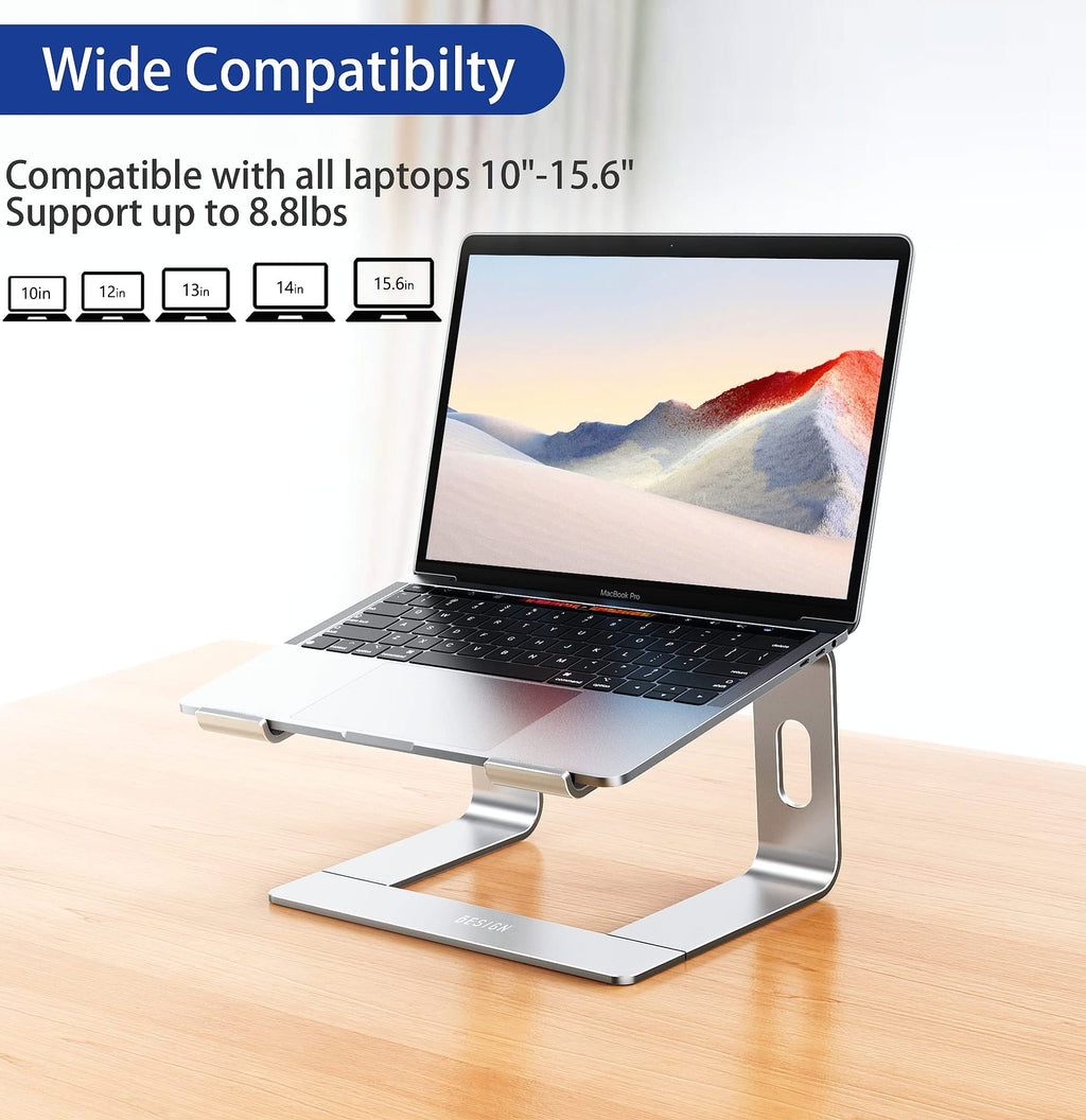BESIGN LS03 Aluminum Laptop Stand for 10-15.6 inch Laptops