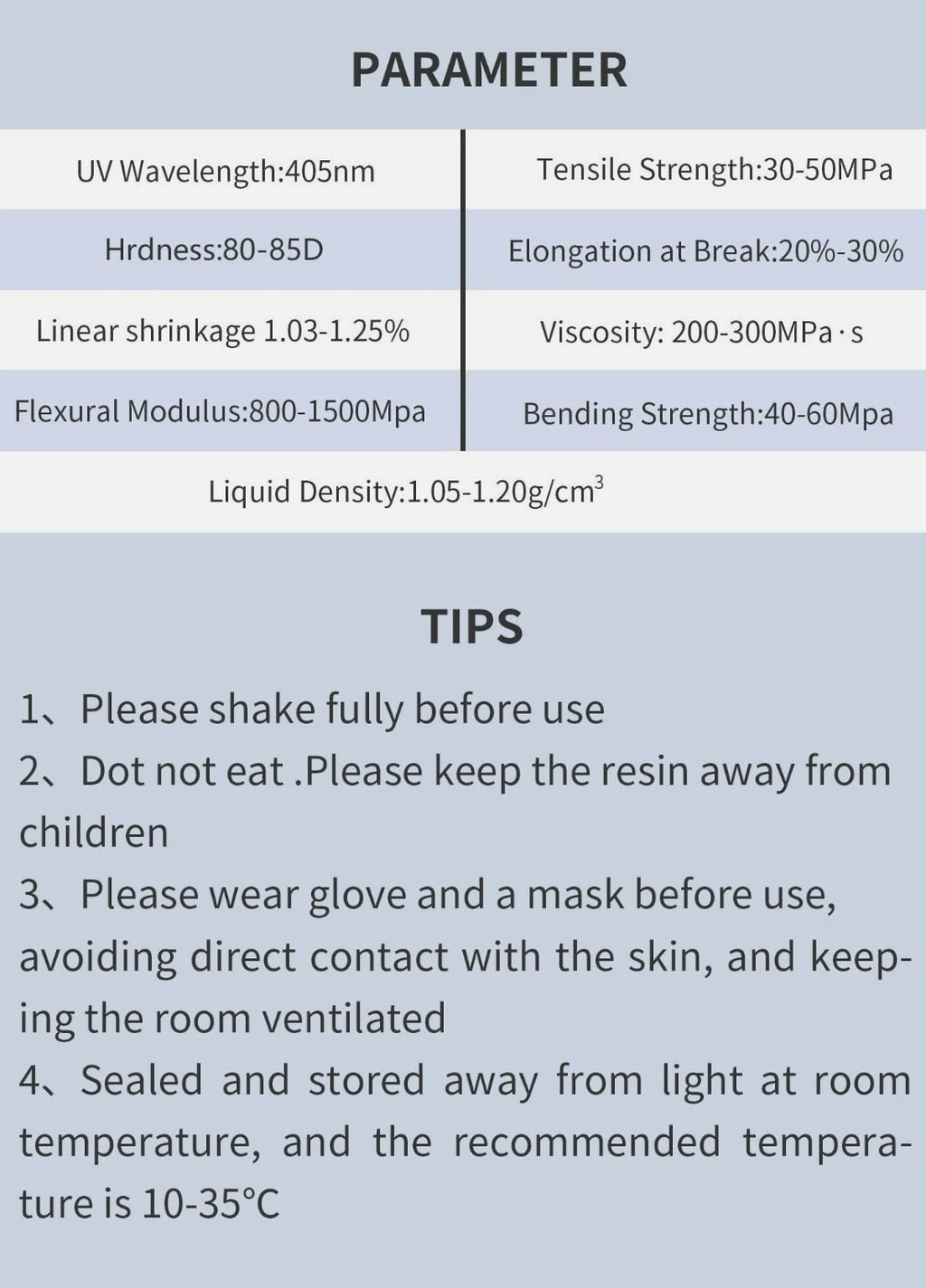 ABS-Like Resin for 3D Printer 405nm UV Curing Photopolymer Resin 3D Skin Color