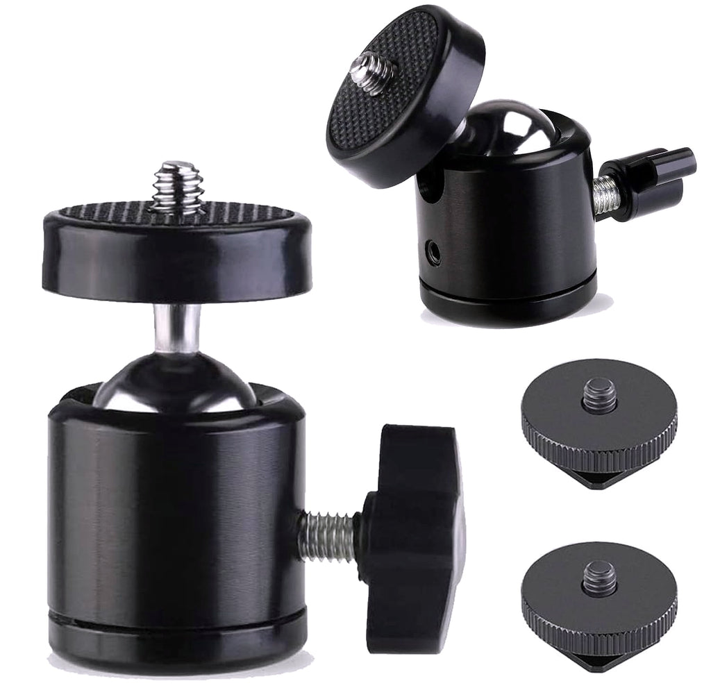Eszkozta 1/4" Swivel Ball Head Tripod Mount, 2 Pack