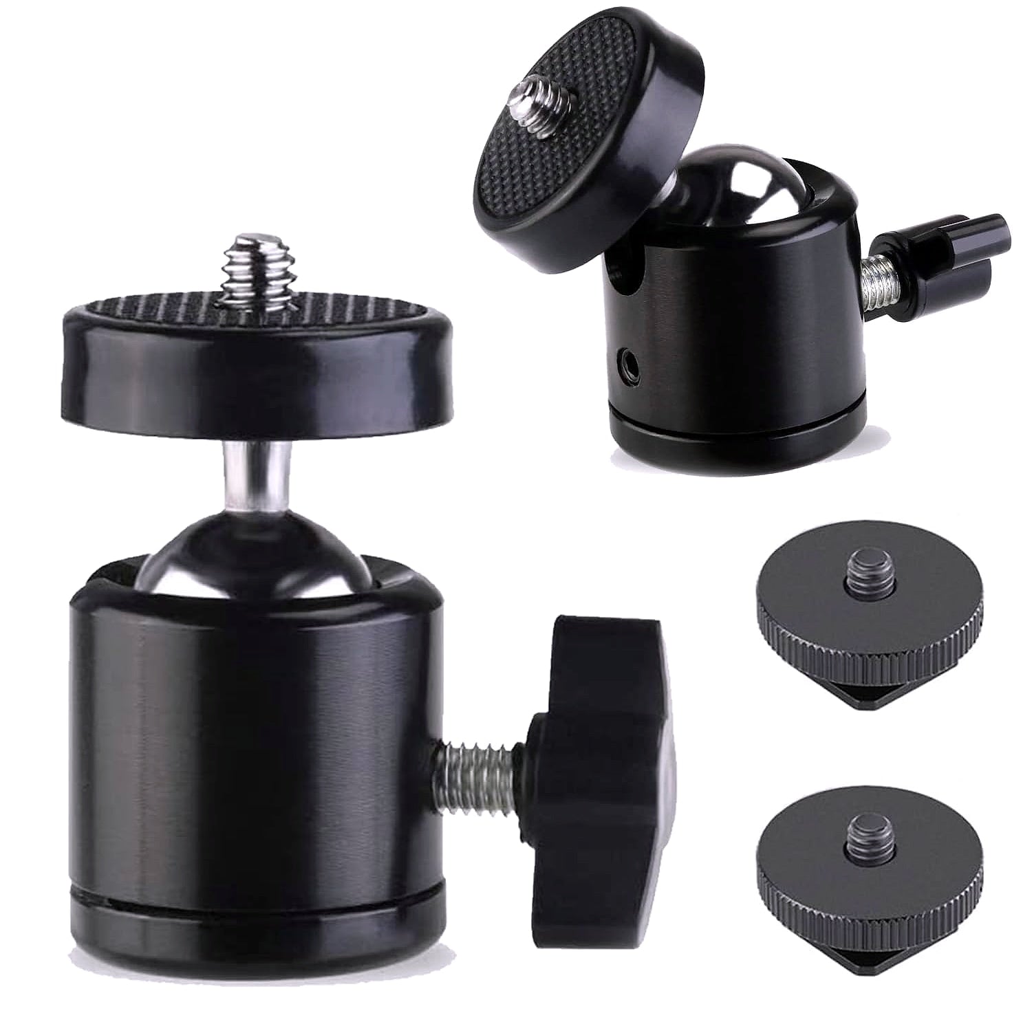 Eszkozta 1/4" Swivel Ball Head Tripod Mount, 2 Pack