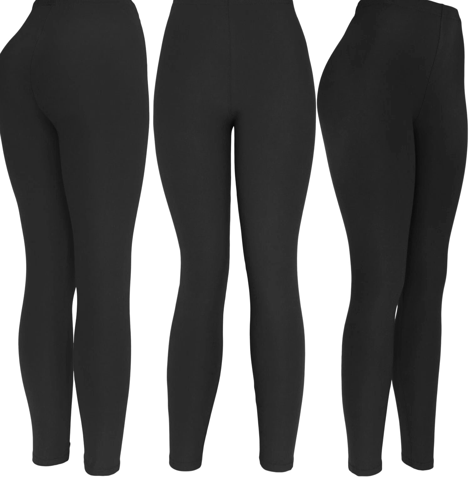 Ultra Soft Solid Brushed Basic Full Regular/Plus Size Leggings Classic Leggings