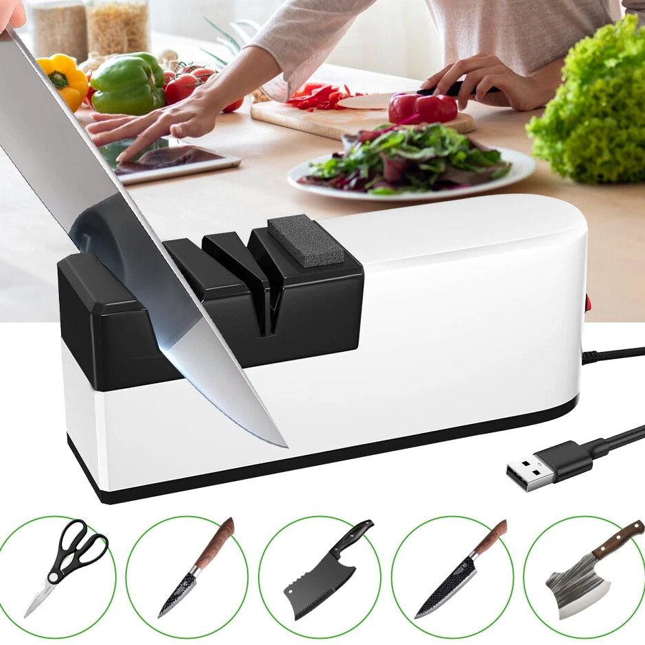 Professional Electric Knife Sharpener 3 Stage Chef Knife for Quick Sharpening US