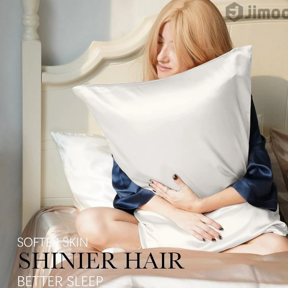 100% Mulberry Silk Pillowcase King Size 20x40 22 Momme Natural Silk Pillow Case