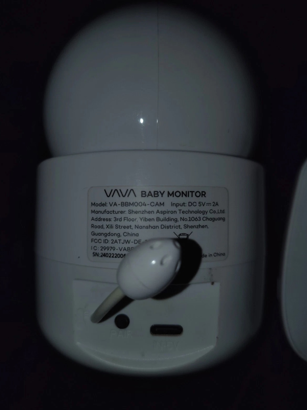 VAVA 5 inch HD Display With Camera & Audio Baby Monitor - VAIH006