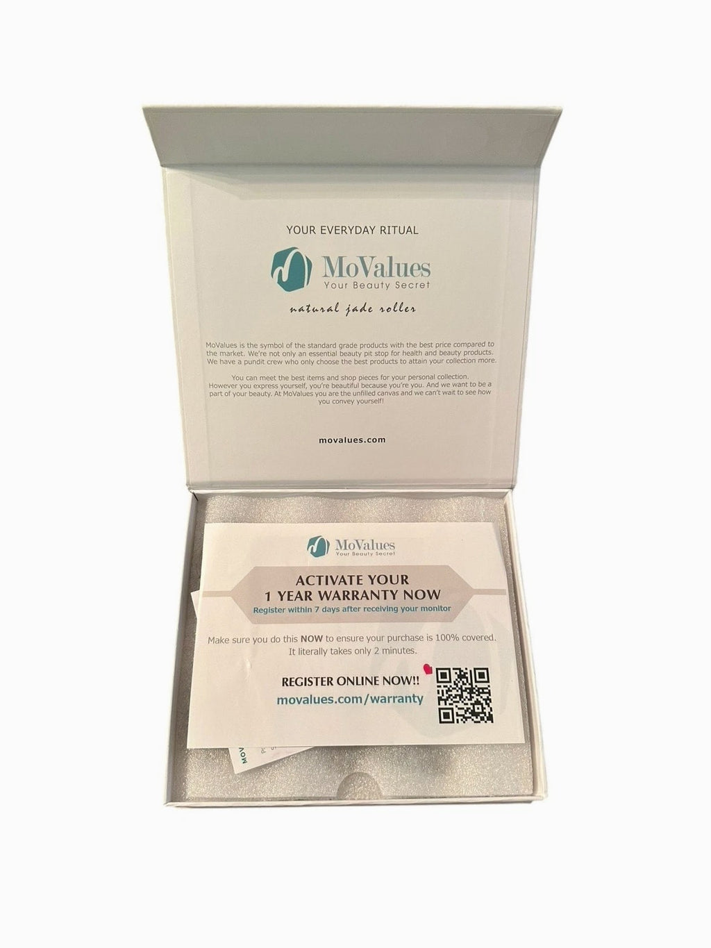 MO VALUES Natural Jade Roller Massage Skincare 3 Piece Set - Quiet Luxury
