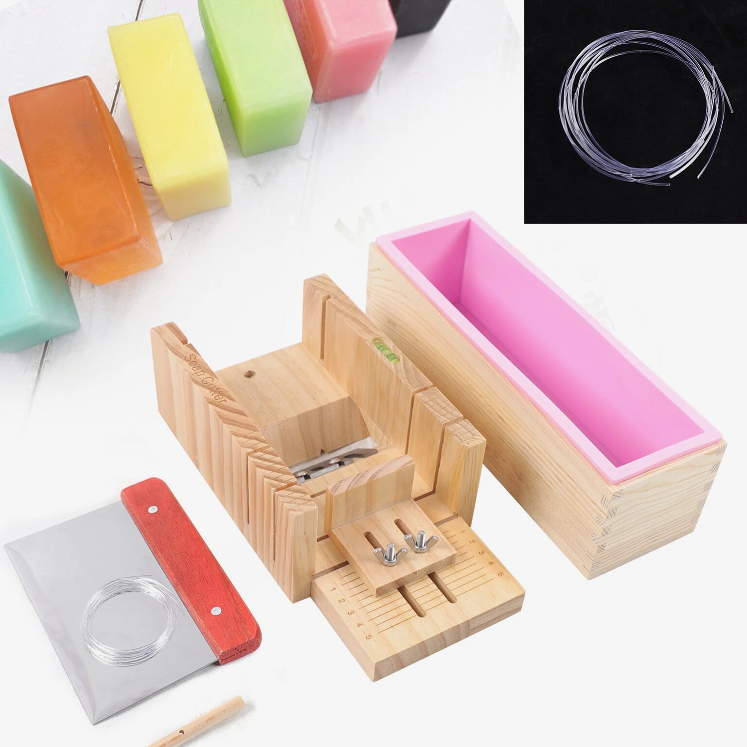 Professional Soap Making Supplies Kit - 3 pcs Set Soap Tools Cakes Mold Handmade DIY