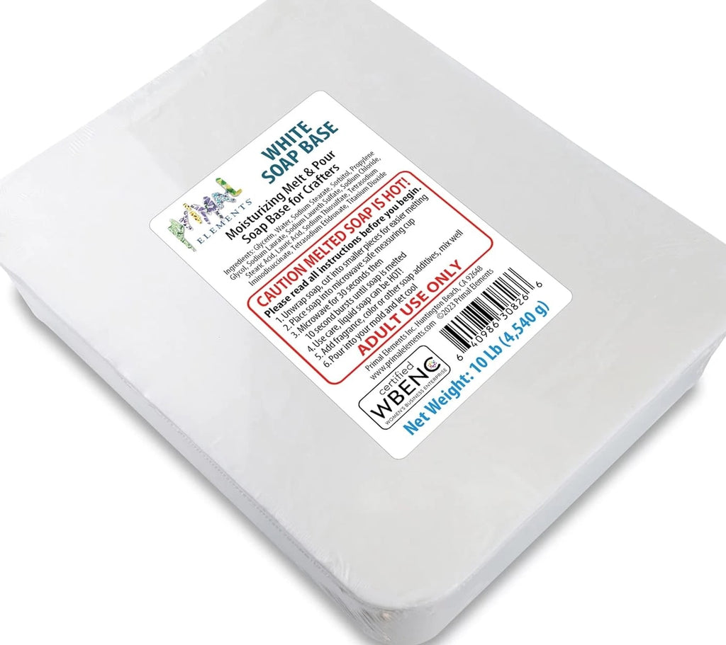 White Soap Base - Moisturizing Melt & Pour Glycerin Base for Soap Crafting