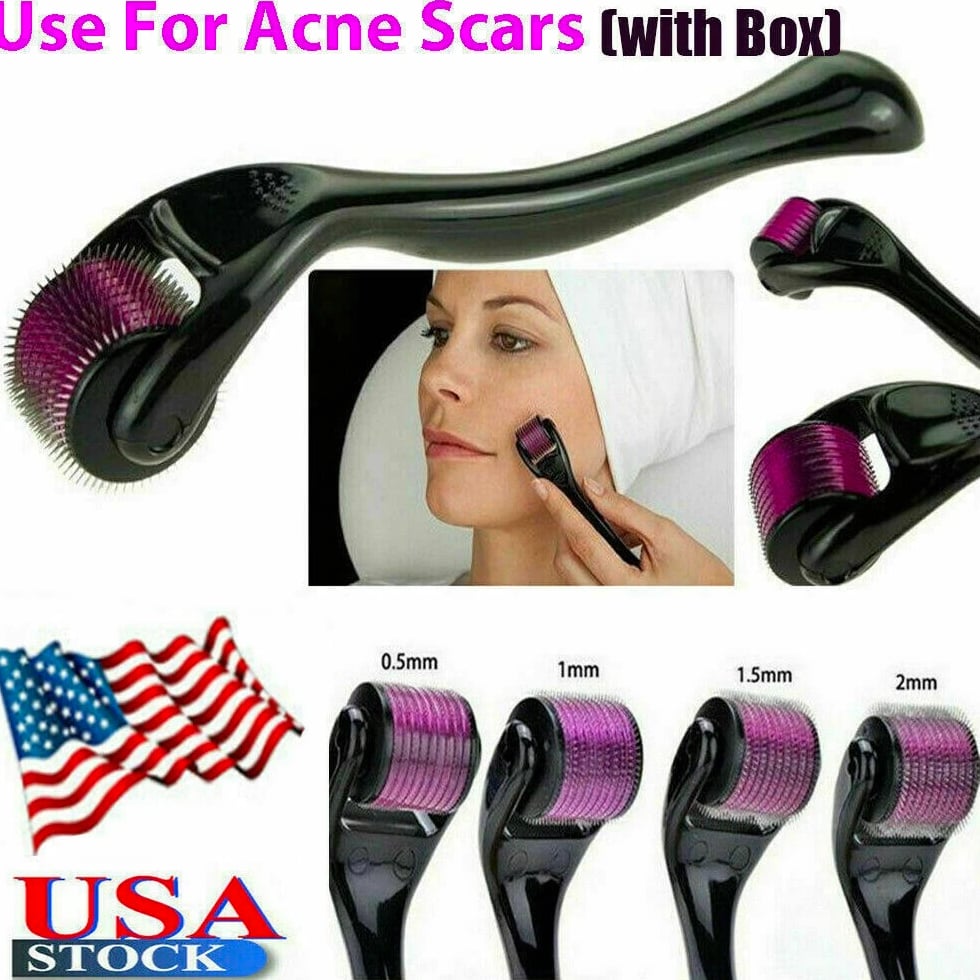 0.5mm 1mm 1.5mm 2.0mm 540 Microneedle Scar Derma Roller Dermaroller