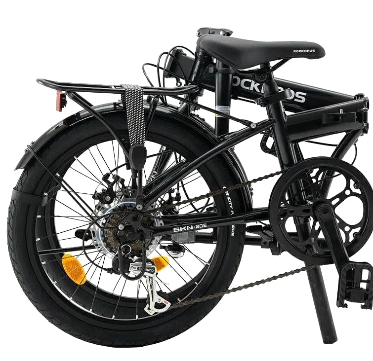 ROCKBROS SKN 20"Folding City Bike Steel Frame Shimano 7-Speed Disc Brakes Black