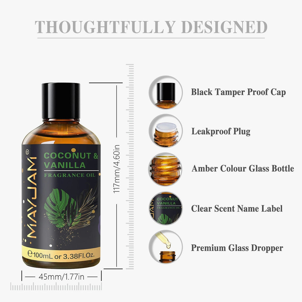 MAYJAM 100 mL Fragrance Oil For Candle, Soap, Incense Making, Burners & Scented Oils