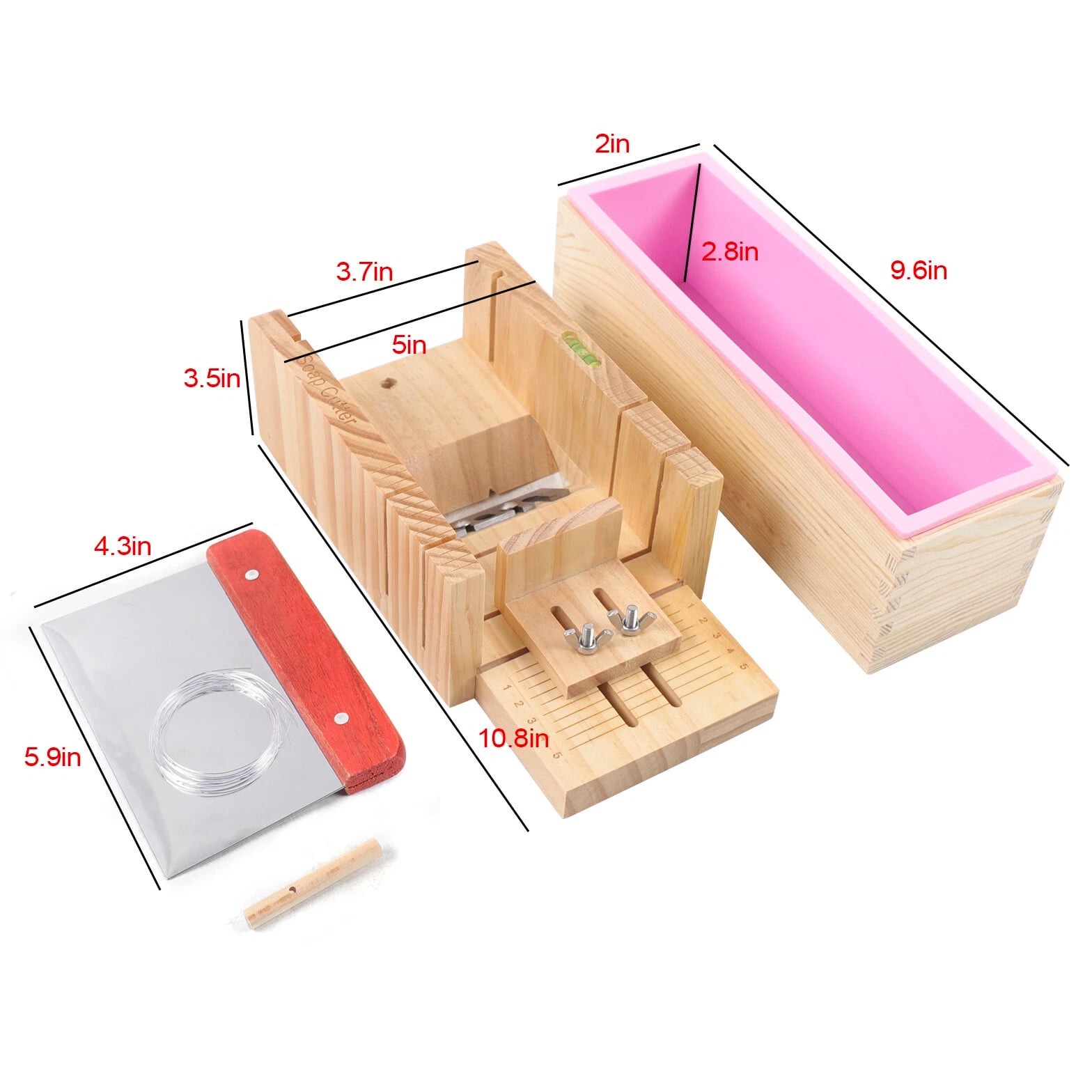 Pro Soap Making Supplies Kit 3 pcs Set Soap Tools Cakes Mold Handmade DIY NEW