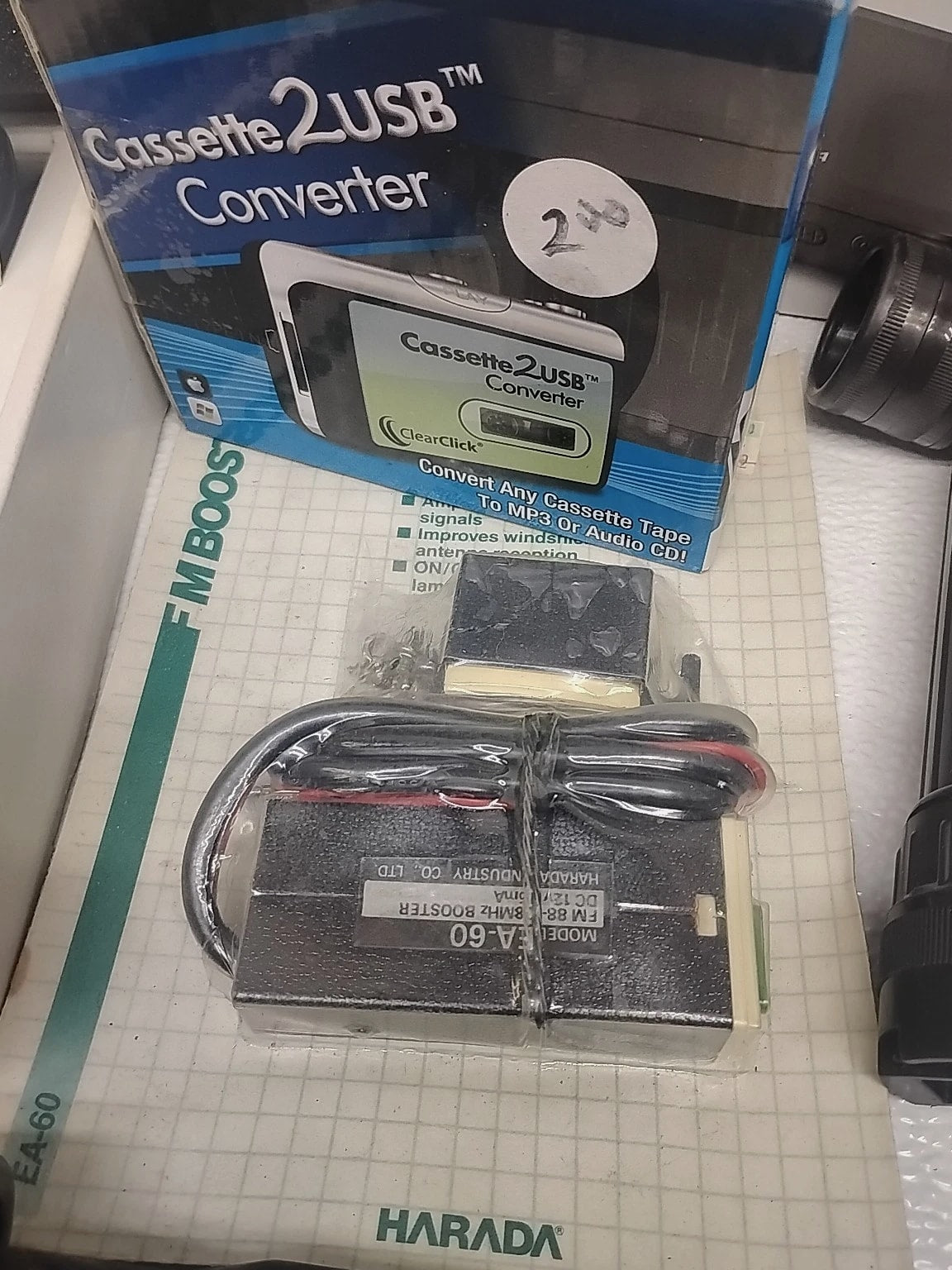 Electronics Mixed Lot Junk Collection Antennas Gadgets Converters Flashlight....
