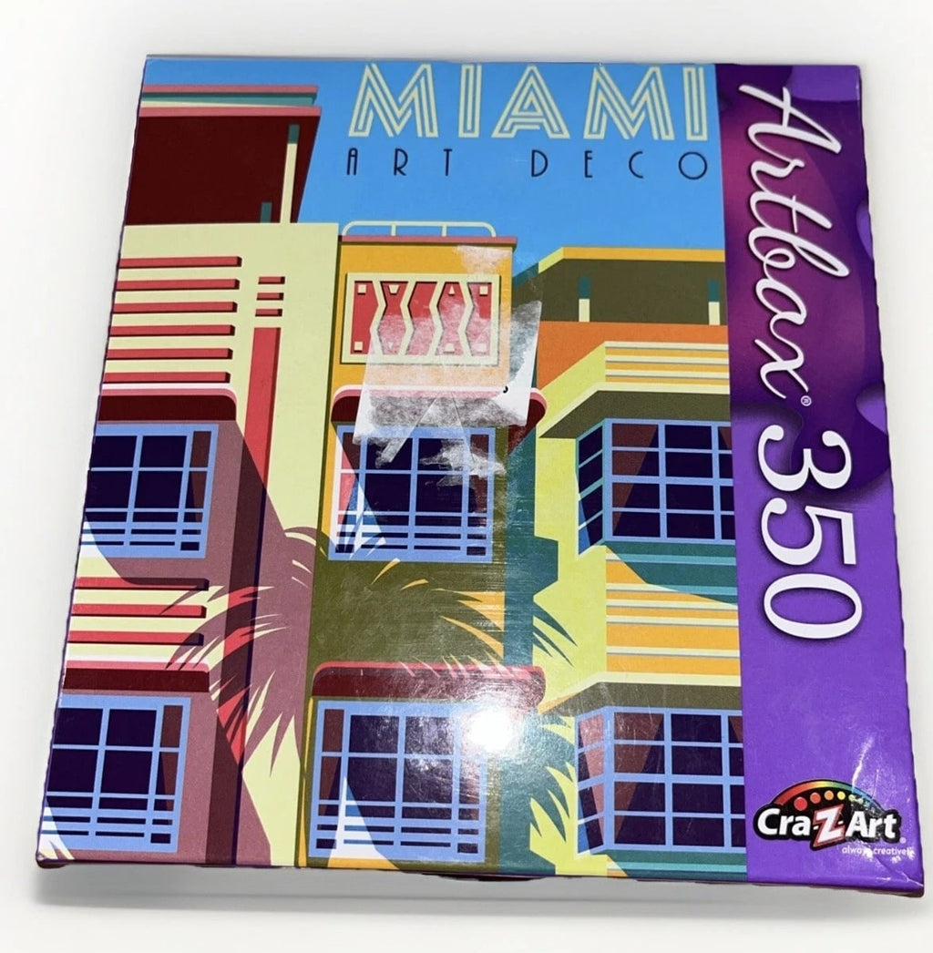 Miami Art Deco Puzzle 350 Pieces Colorful Buildings NEW SEALED Artbox
