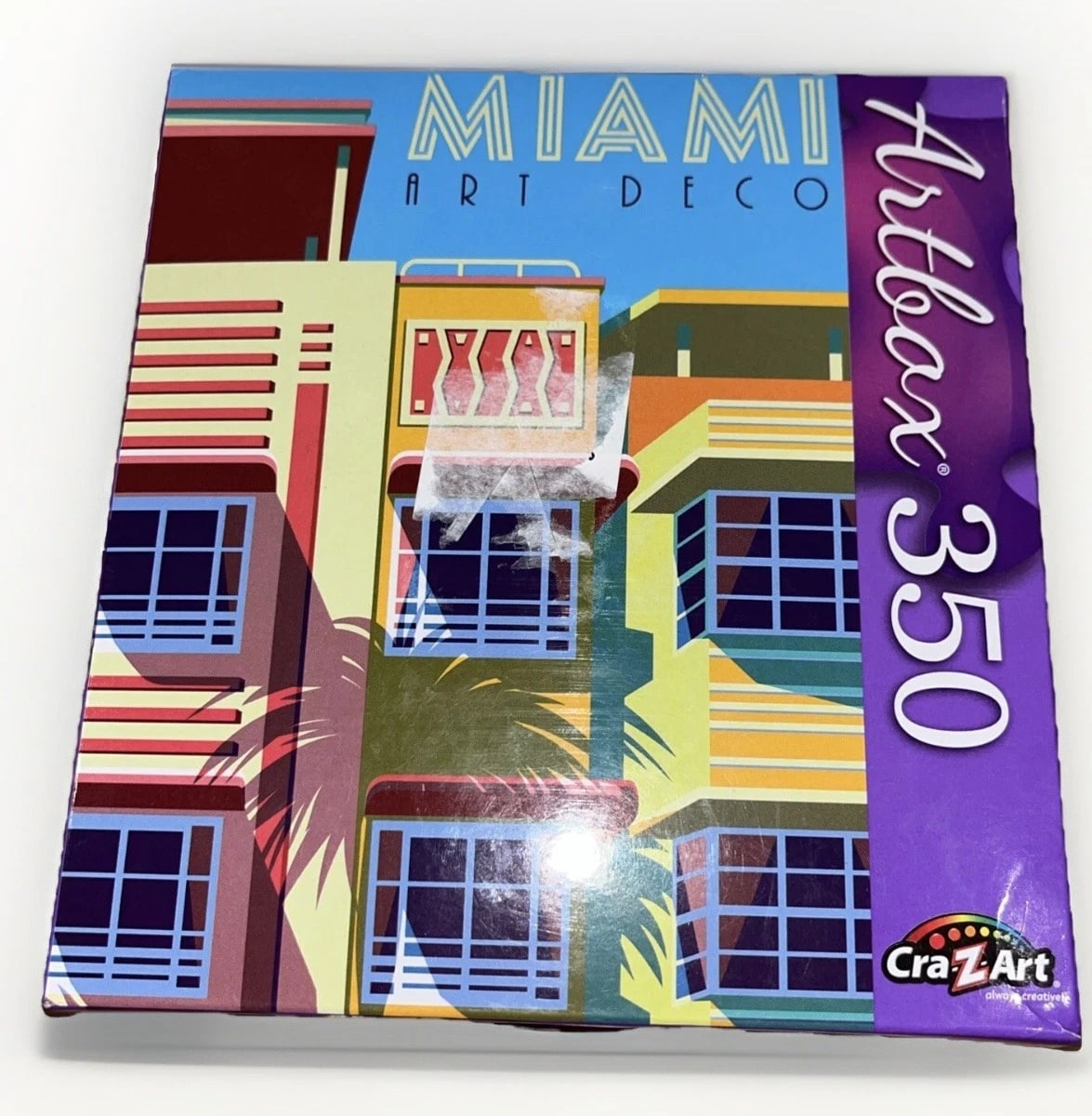 Miami Art Deco Puzzle 350 Pieces Colorful Buildings NEW SEALED Artbox