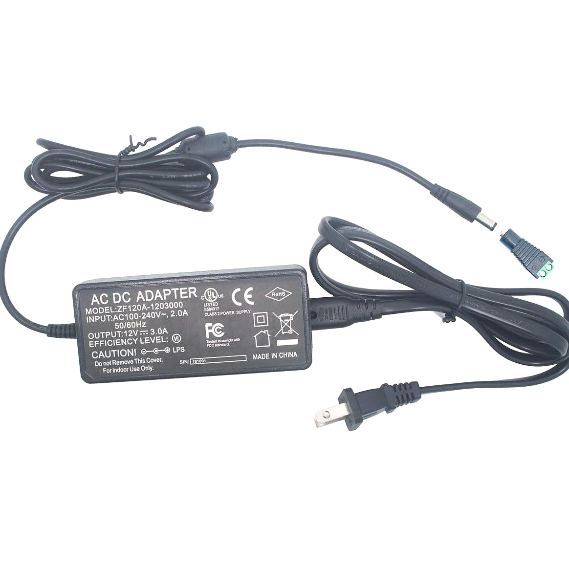 Litever 12V 3A LED Power Supply, 36W Transformer