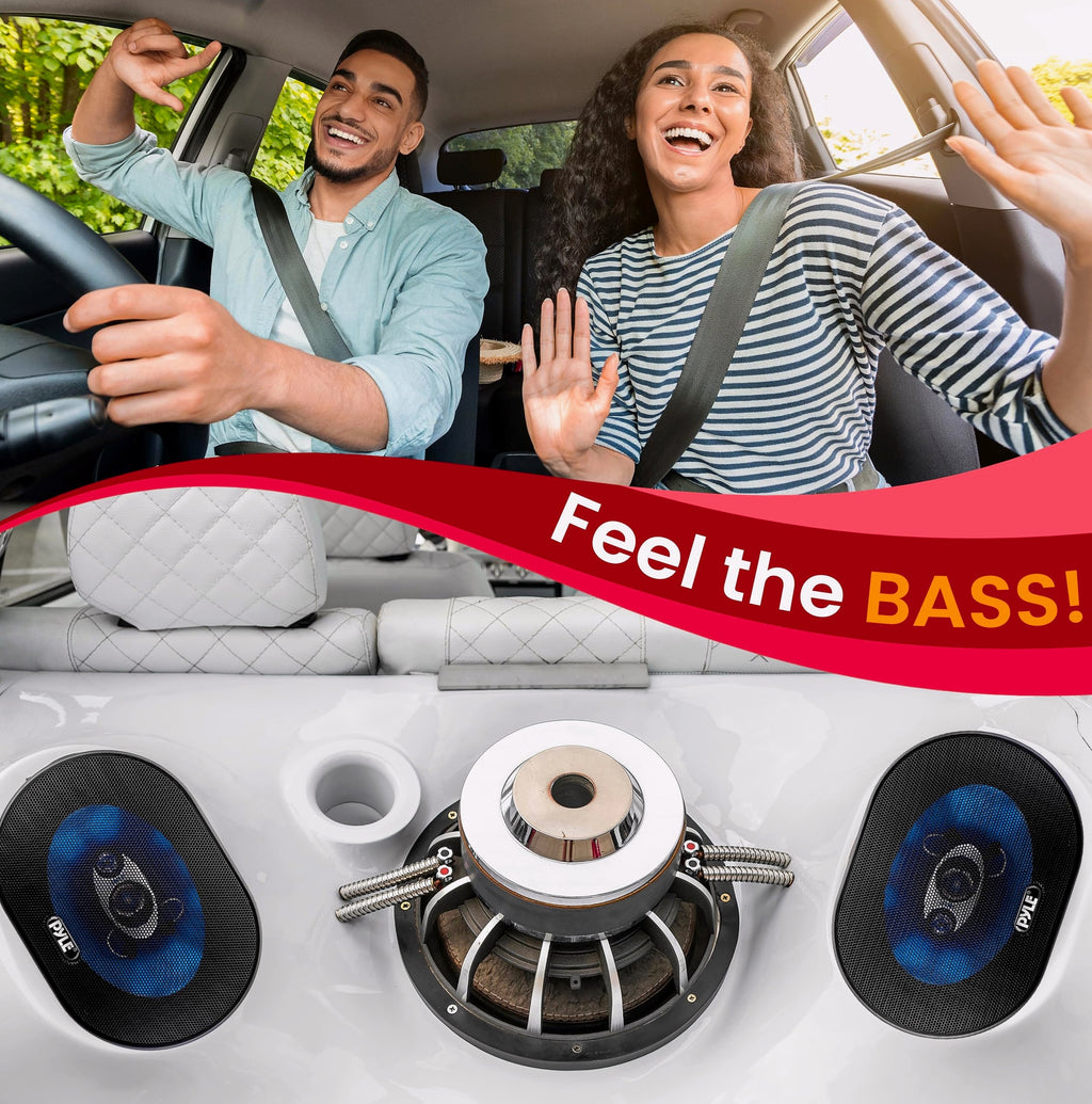 Pyle PL573BL 5x7 Car Speaker Pair 300W 3-Way System