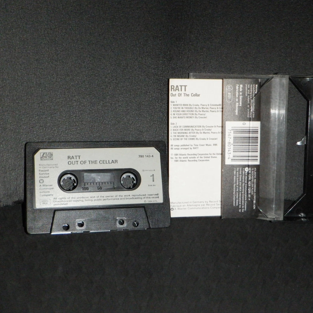 RATT Cassette Out Of The Cellar GERMANY CHROMEDIOXIDE Rare HTF