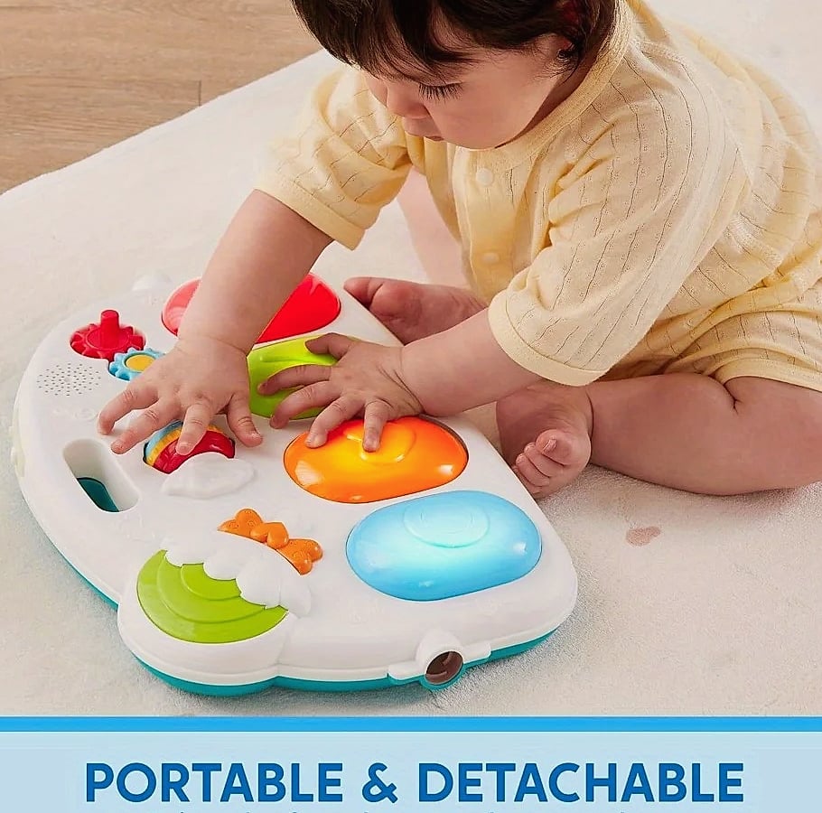 Joyfy Baby Play Mat with Piano, Tummy Time Gym for 0-12 Months