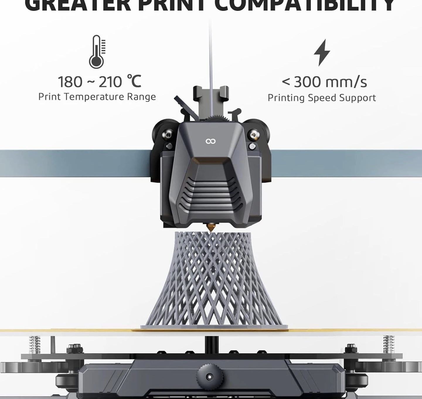 PLA PRO Filament 1.75mm Green 1kg, 30-250mm/s Printing Speed Improved Rigidity 3D