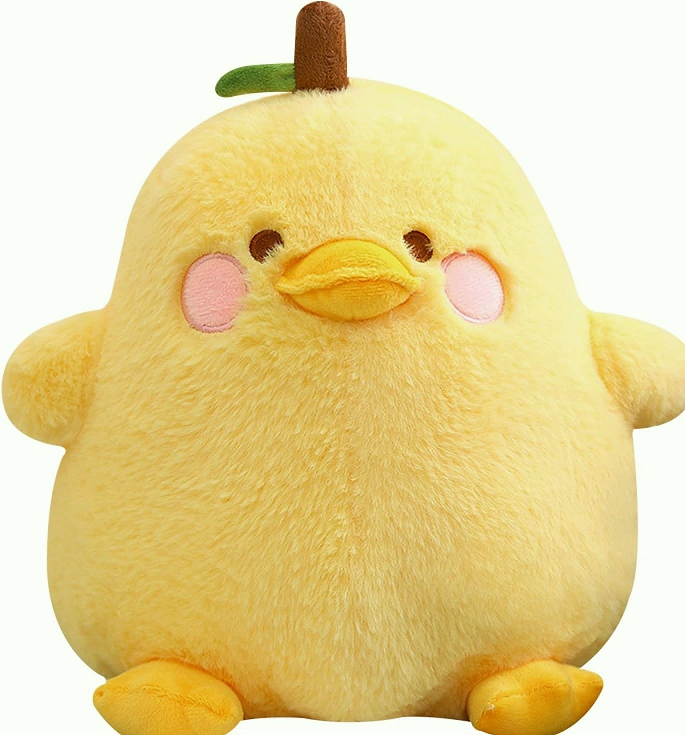 PEACH CAT Pear Duck Plush Pillow Stuffed Animal 8 Inch