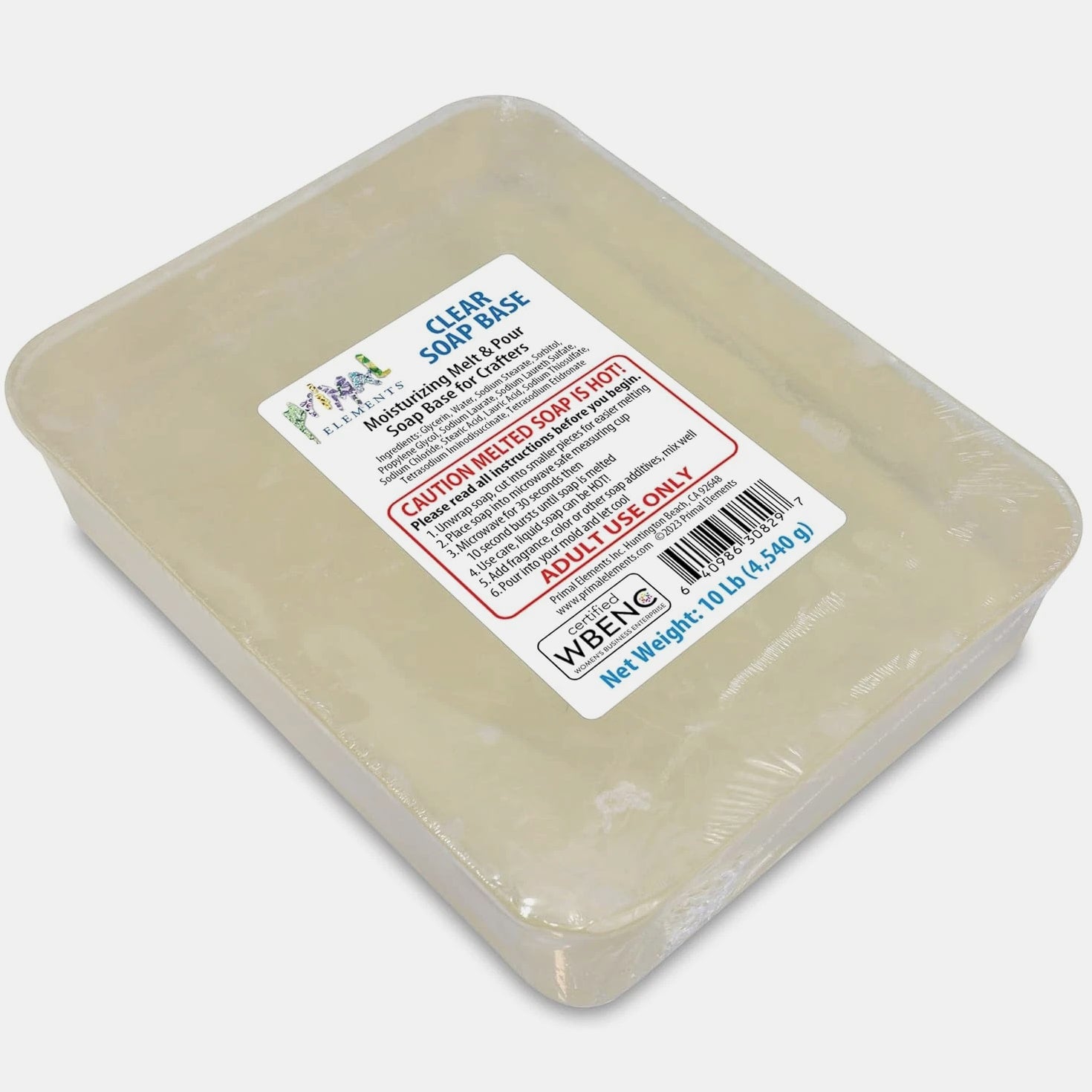 Clear Soap Base - Moisturizing Melt and Pour Glycerin Base for Crafting