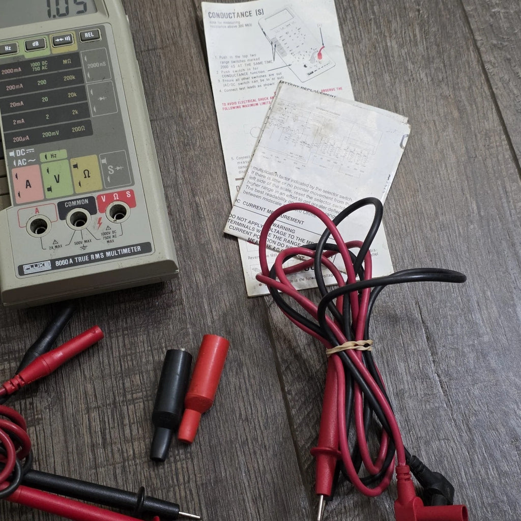 Fluke 8060A True RMS Digital Multimeter - Tested Working