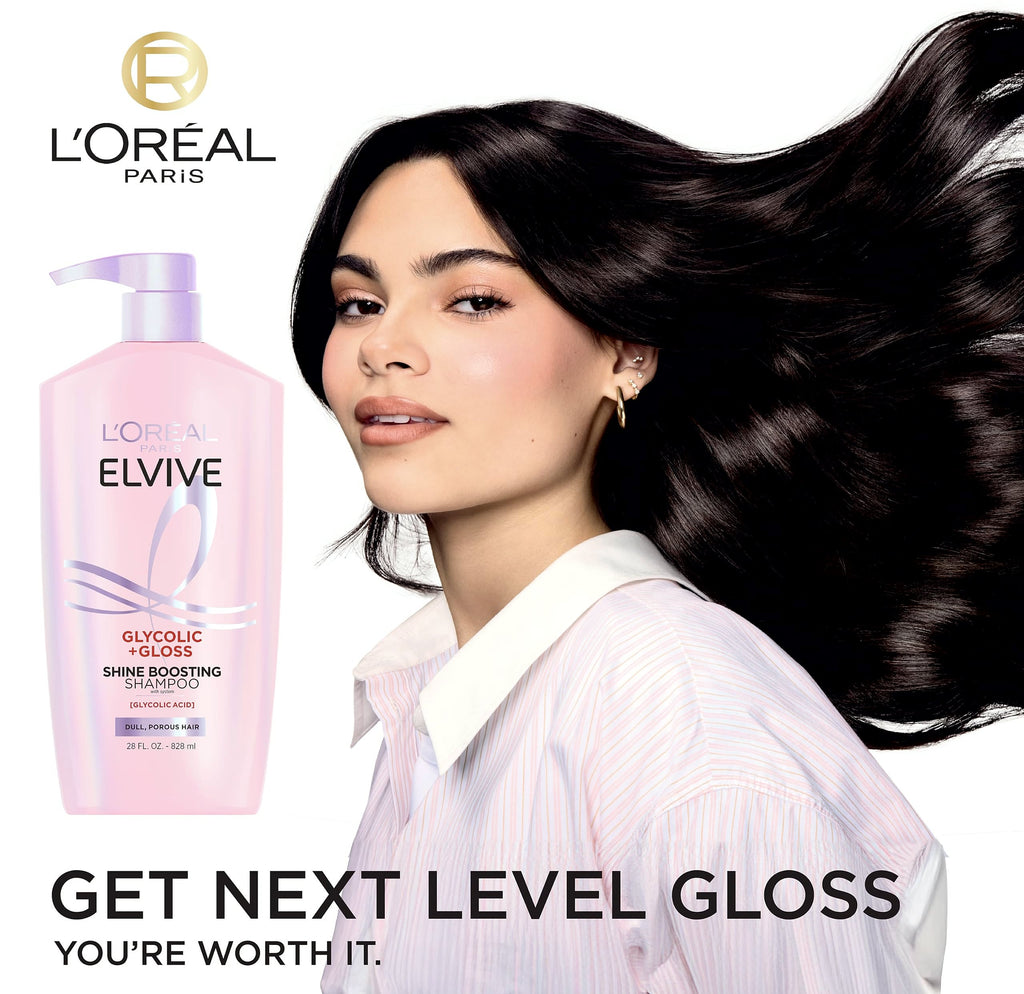 L'Oreal Paris Elvive Glycolic Gloss Shampoo and Conditioner Set