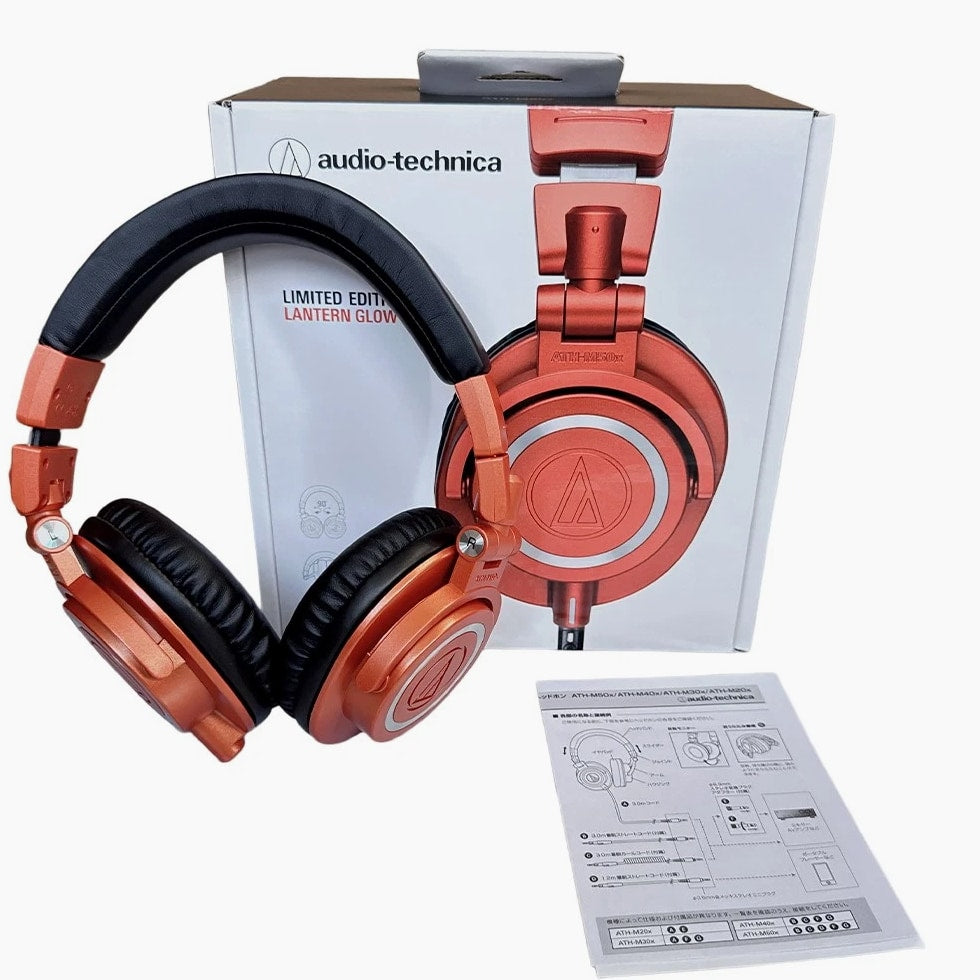 NEW Audio-Technica ATH-M50X Professional Over Ear Headphones - Orange