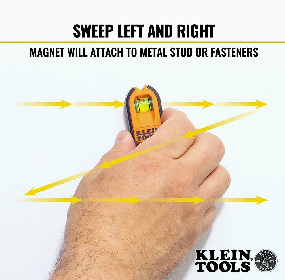 Klein Tools MSF100 Magnetic Stud Finder with Level Bubble Vial