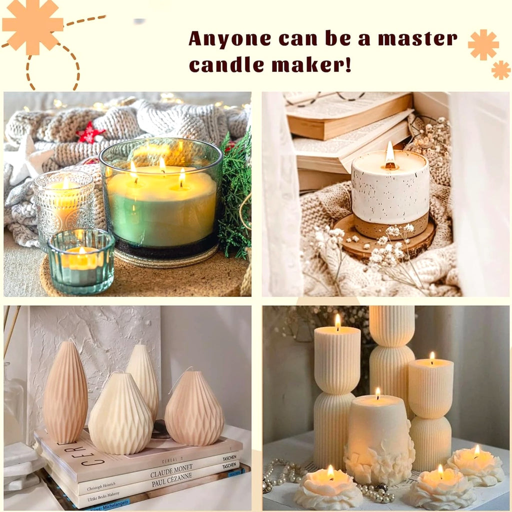 2-In-1 Candle & Soap Making Kit for Beginners, All-In-One Complete DIY Craft Kit