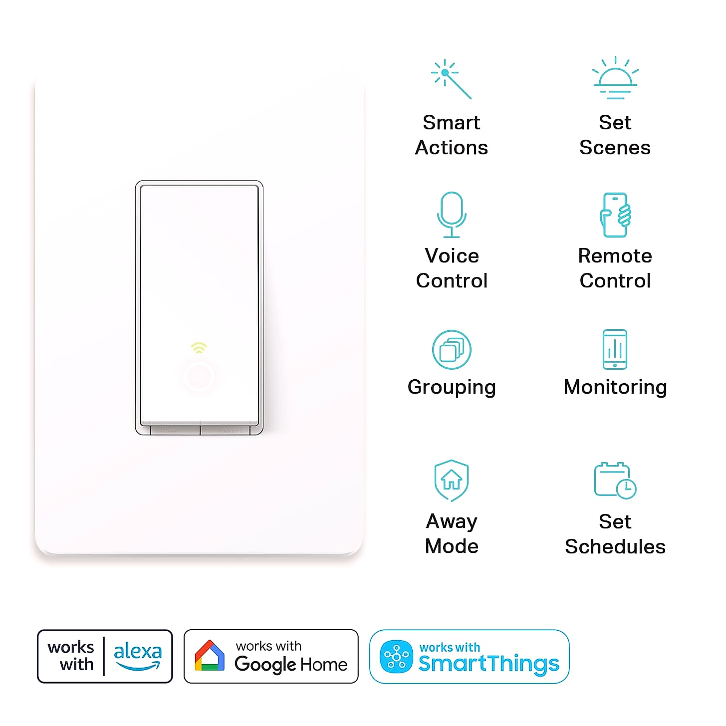 Kasa Smart HS210 3-Way Wi-Fi Light Switch Kit, 2-Pack