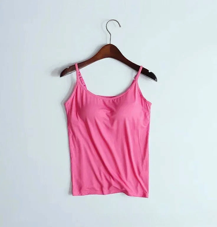 WONTIVE Women's Padded Camisole Tank with Built-In Bra