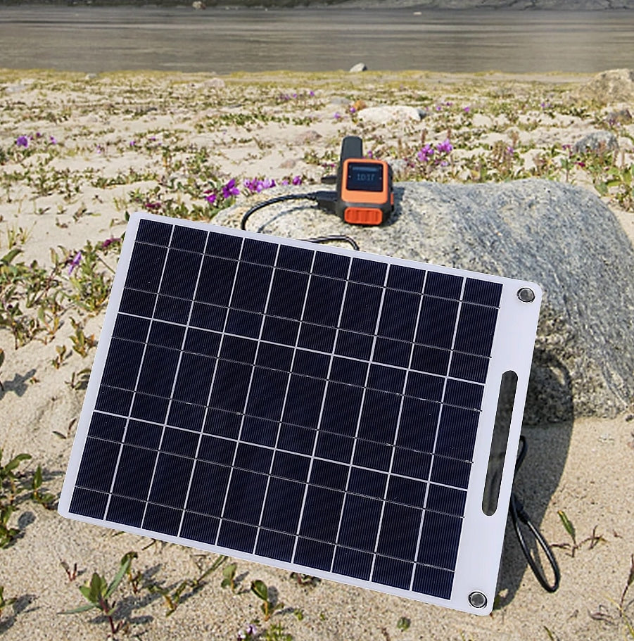 APWIKOGER 30W Solar Panel Portable 5V Phone Charger